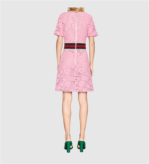 best pink gucci dresses|Gucci lace dress.